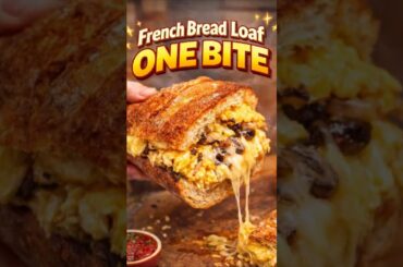 French Bread Loaf One Bite and It’s OVER! 🥖😍 #food #recipes #shorts