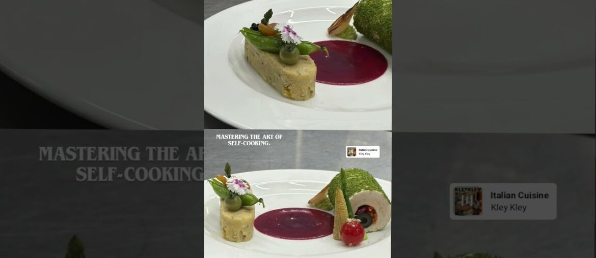 “A little taste of european cuisine ✨”     #chef #cooking #french