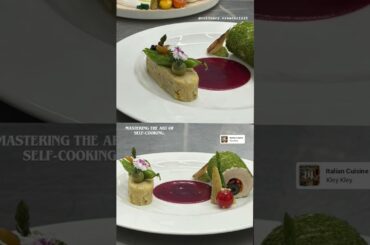 “A little taste of european cuisine ✨”     #chef #cooking #french