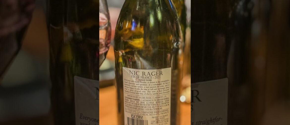2023 Nic Rager Pinot Noir  #redwine #winelover #wine