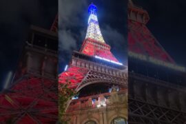 Dinner at the Eiffel tower restaurant in Las Vegas #luxurydining #lasvegas #sincity #vegascasino