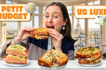 PETIT BUDGET VS LUXE (Ep6) 💶 : Je teste 3 croque-monsieur à Paris ! 🧀🥪🇫🇷