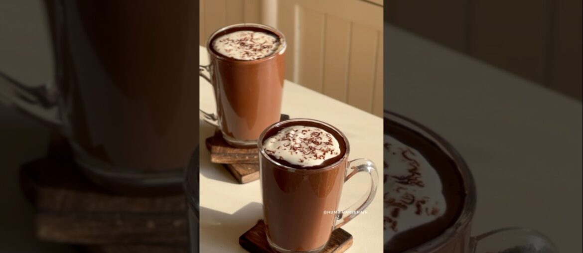 French Hot Chocolate | Hot Chocolate drink #humbiharsehain #shortsfeed #viral