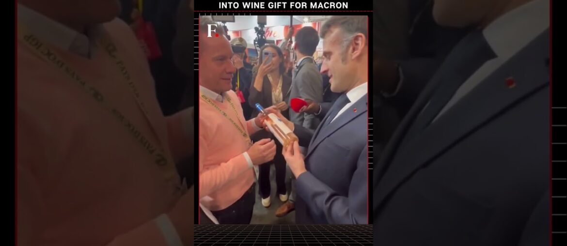 #FirstpostNews: Winemaker Turns Davos Meme Into Wine Gift for Macron | N18G