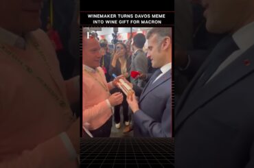 #FirstpostNews: Winemaker Turns Davos Meme Into Wine Gift for Macron | N18G