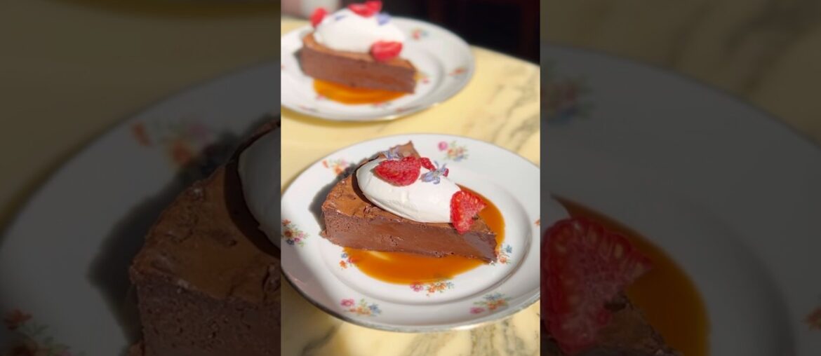 The perfect French decadent chocolate caramel cake #kitchen #chocolate #cake #paris #recipe #dessert