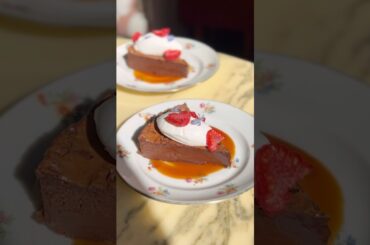 The perfect French decadent chocolate caramel cake #kitchen #chocolate #cake #paris #recipe #dessert