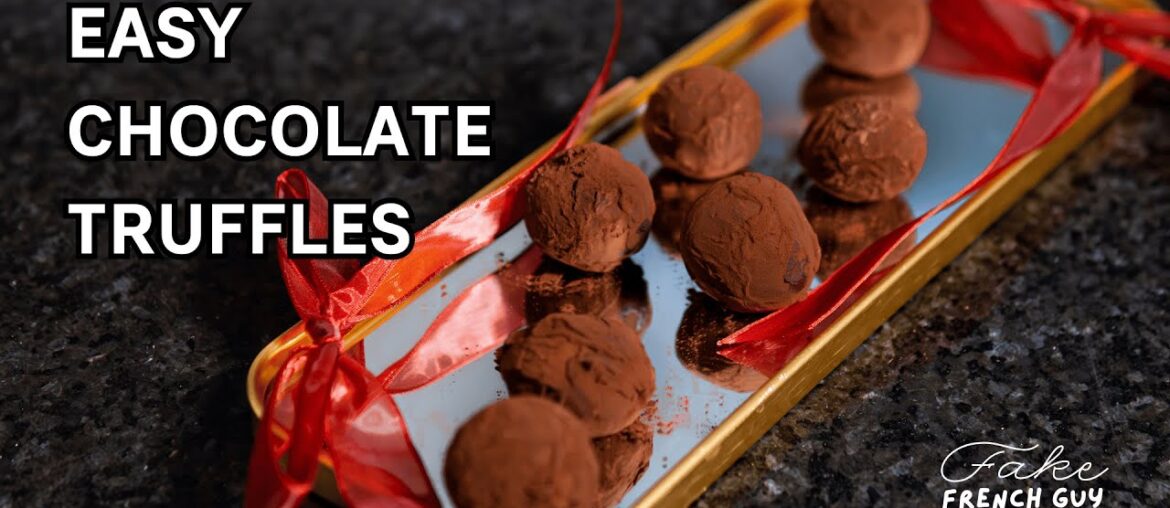 Easy Chocolate Truffles Recipe | 3 ingredients only