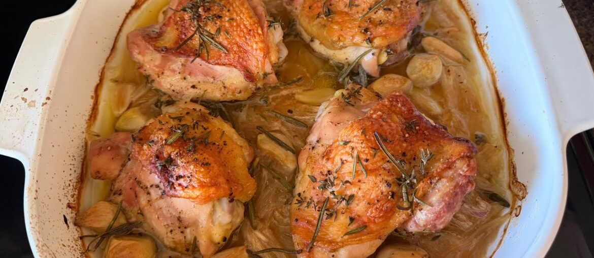 Oven Roasted French Garlic Chicken | Lysa Long