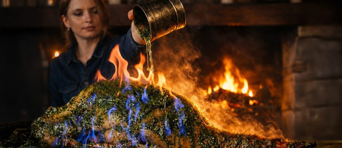 Juicy Roasted Goose with Spinach & Pears 🔥 Old French Recipe