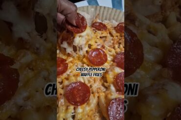 These were a hit for the guys on Super Bowl Sunday. #gourmetmanifestations #pizza #wafflefries