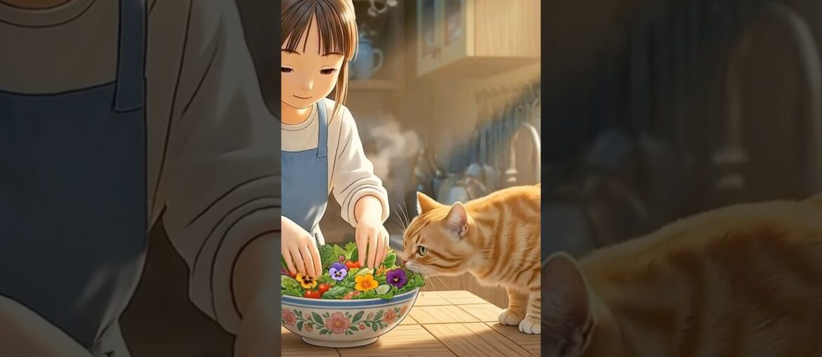 Cooking a French Dinner at Sunset | Cozy Instrumental with an Orange Cat Cooking a French Dinner at Sunset | Cozy Instrumental with an Orange Cat