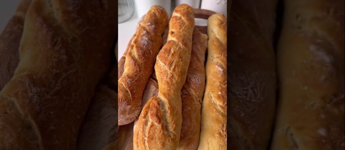 Easy Homemade French Baguettes !! #recipe #easyrecipe #instantrecipe #shortvideo #shortsfeed