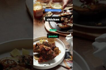 Learn English to French: Food