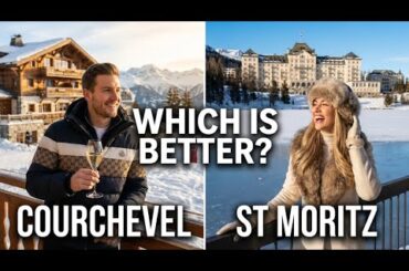 Europe's Most Exclusive Ski Resorts Face Off | Courchevel vs St Moritz