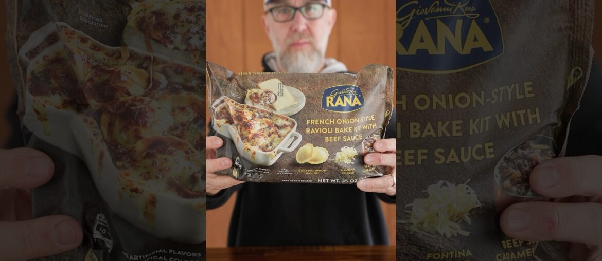 Trying Rana French Onion Ravioli Bake Kit from Costco #Costco #foodreview #Costcofinds #Costcohaul