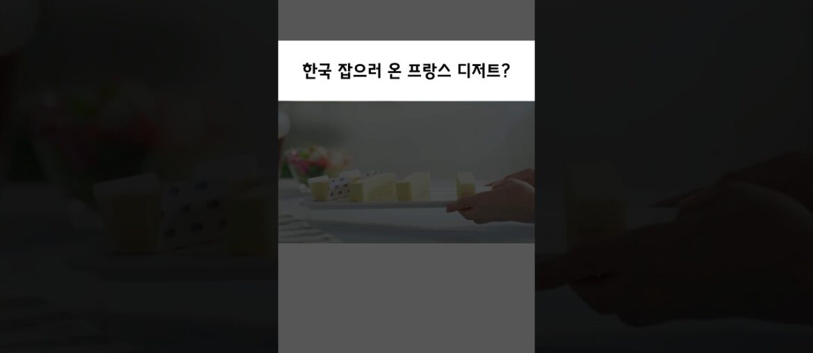 한국 잡으러 온 프랑스 디저트?