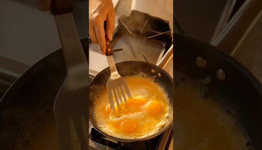 Omelette 😀 French Style Omelette #streetfood #foodie #foodforfoodies #food