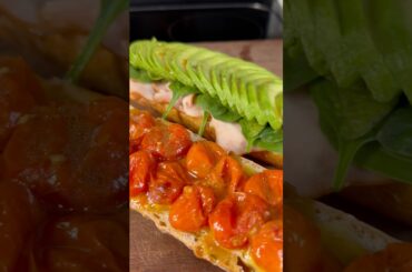 Elevated 5-Min Turkey & Avocado Tartine 🥑 Gourmet Office Lunch #shorts