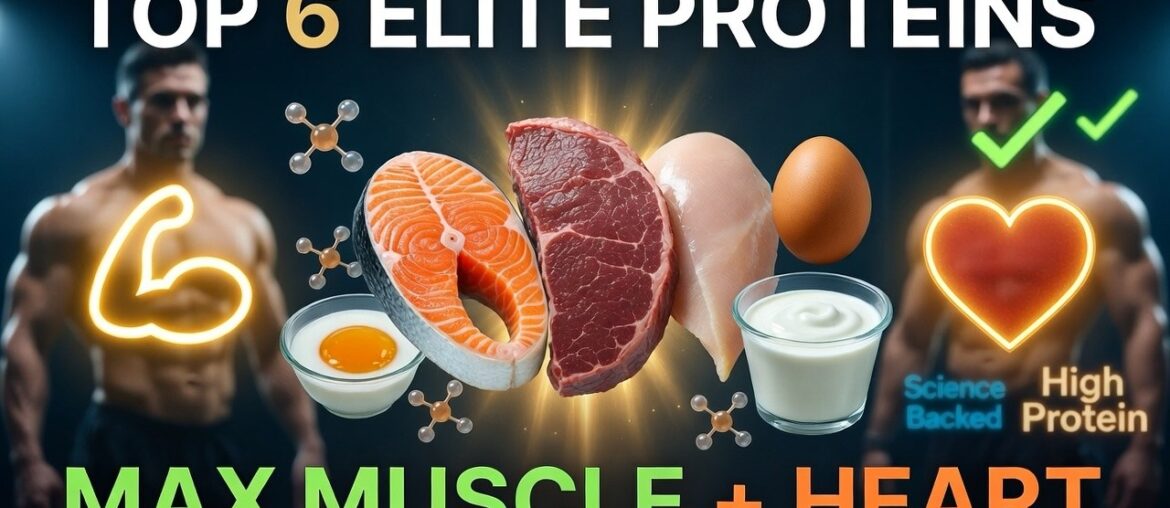 Top 6 Elite Proteins for Maximum Muscle Growth & Heart Health.