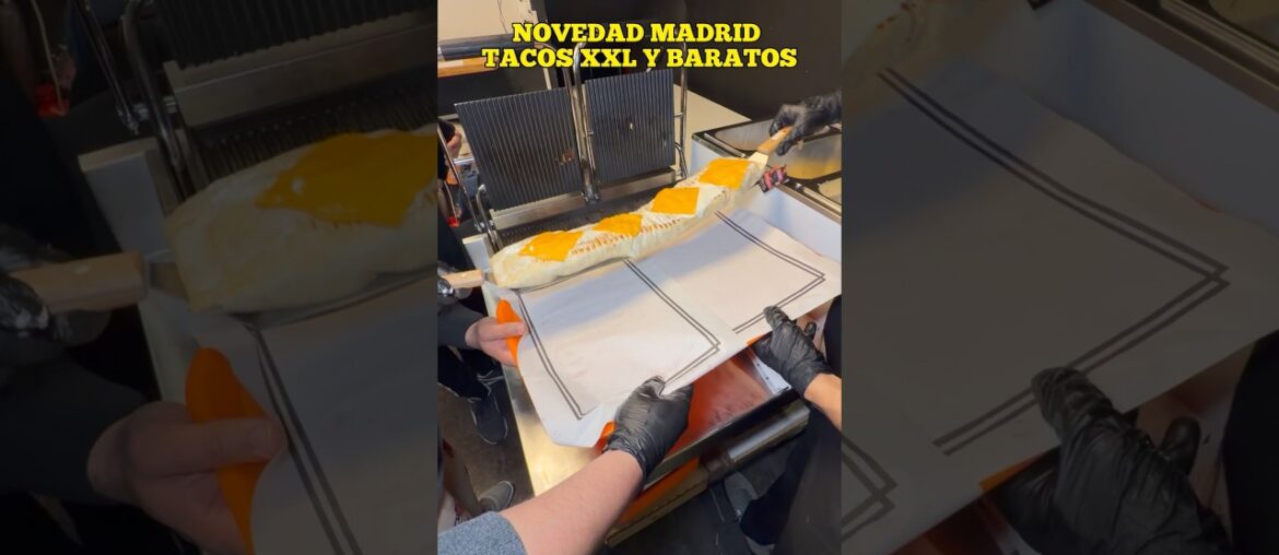 NUEVO EN MADRID ‼️ TACOS FRANCESES GIGANTES #novedades #madrid #halal #tacos #gigante #amigos