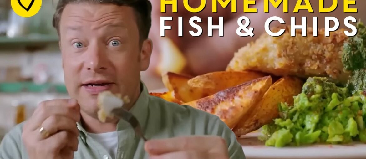 Home Made Fish & Chips PLUS More Fish Recipes by Jamie Oliver Home Made Fish & Chips PLUS More Fish Recipes by Jamie Oliver