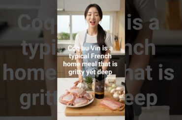 Coq au Vin is a typical French home meal that is gritty yet deep