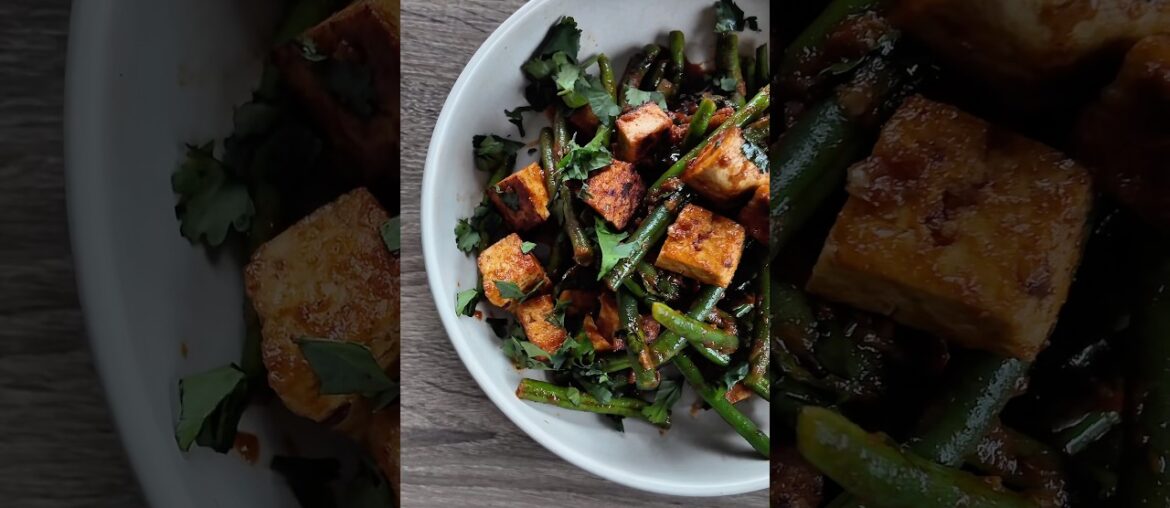 Ottolenghi – tofu and french beans with chraimeh sauce Ottolenghi - tofu and french beans with chraimeh sauce