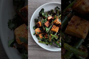 Ottolenghi - tofu and french beans with chraimeh sauce