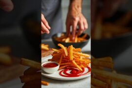 Crispy Finger Chips Recipe | Perfect French Fries at Home 🍟#shorts #ytshorts