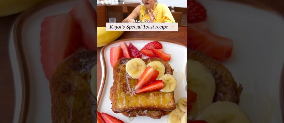 KAJOL’s unique BREAD TOAST recipe✨🤌🏽 #shorts #frenchtoast #kajol #celebrityrecipe KAJOL’s unique BREAD TOAST recipe✨🤌🏽 #shorts #frenchtoast #kajol #celebrityrecipe