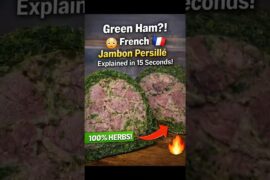 Green Ham?! 😳🇫🇷 French Jambon Persillé Explained in 15 Seconds! #jambon #foodshorts #streetfood