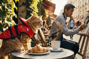 Cat tastes French Food for the FIRST time 😋 😺🇫🇷 🤮 - Rusty’s adventures