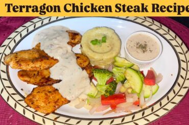 Terragon Chicken Recipe by FoodwithMood | Chicken Steak Recipe