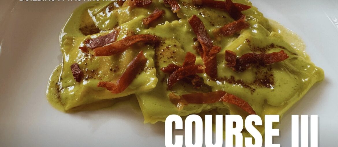 Sweet Potato Agnolotti | Course 3 of My Home Tasting Menu