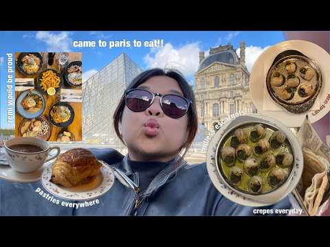 eating my way around paris | michelin escargot, crepes, wine, vlog! eating my way around paris | michelin escargot, crepes, wine, vlog!