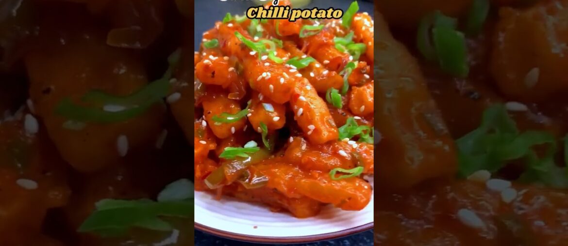 Street Style Chilli Potato Recipe #shorts #chillipotato #snacks