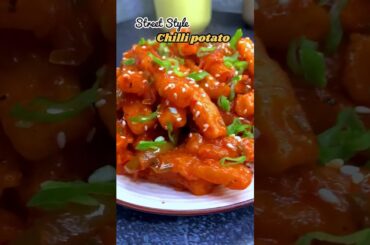 Street Style Chilli Potato Recipe #shorts #chillipotato #snacks