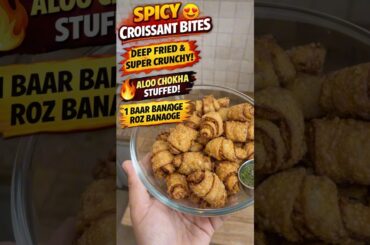 French croissant desi tadka se 🔥🥐Spicy, crispy & fully addictive! 😍