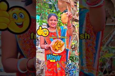 🍟🌿 cripsy french fries #ytshortvideo #alu fry #viral #trending #odia #food #viral