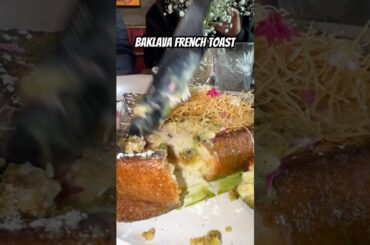 Baklava French Toast may be the best French toast I’ve ever had 😮‍💨😮 #food #foodie #baklava #eat