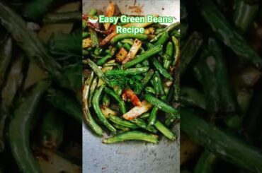 Green Beans French Recipe🥗 | Healthy with Lunch Recipe | Easy Beans recipeFirst Time on YouTube