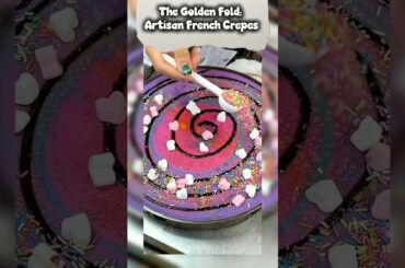 The Golden Fold: Artisan French Crepes #shorts #food #foodstreet