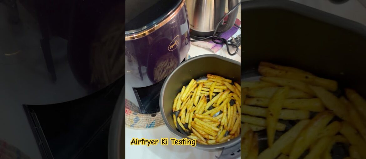 Airfryer Ki Testing With French fries🍟 #shorts #recipeshorts #frenchfries #airfryerrecipes