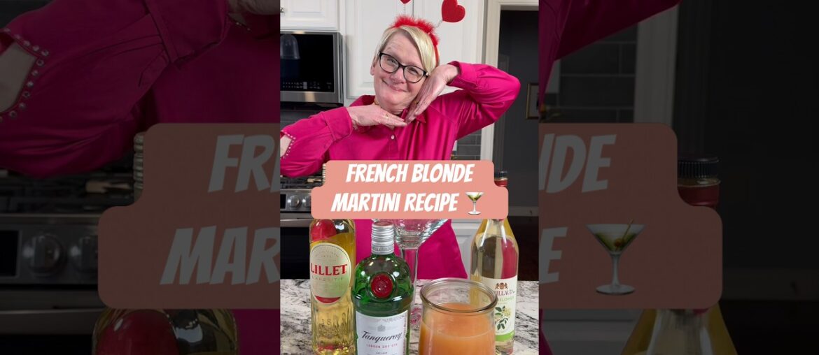 French Blonde Martini Recipe 🍸 #valentinesday #juicing #recipe #frenchblonde #martini #freshjuice
