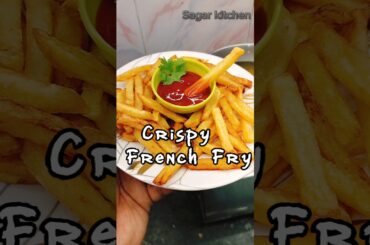 crispy french fries // french fries recipe // how to make french fries at home #shorts #sagarkitchen