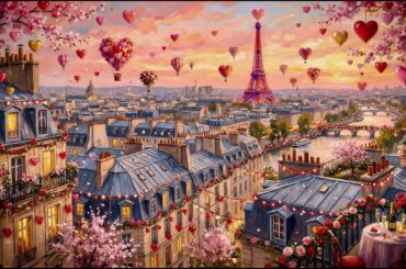 French Instrumental Music 🇫🇷 Romantic Paris Jazz | Valentine Evening Café