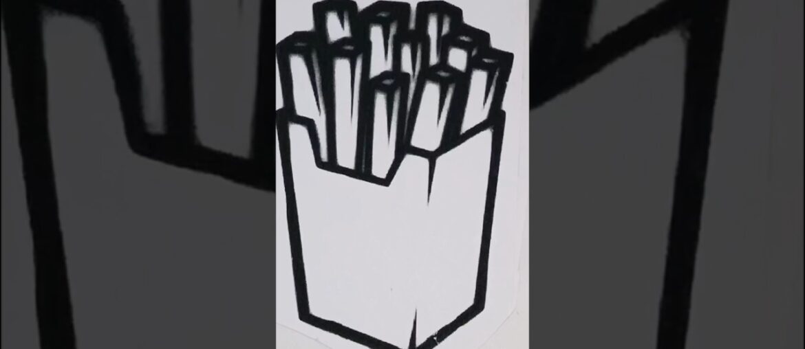 Fries 🍟 Bucket #frenchfries #frieslovers #asmrcoloring #drawing #trendingshorts #ytshorts