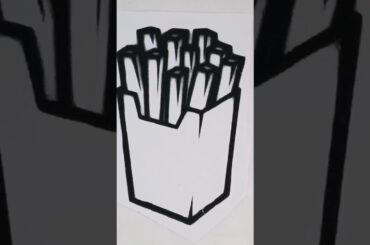 Fries 🍟 Bucket #frenchfries #frieslovers #asmrcoloring #drawing #trendingshorts #ytshorts