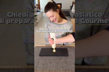 Fidanzato asiatico prepara piatto Gourmet #vitadicoppia #relazioni #ironia #shorts #AsianItalianLove